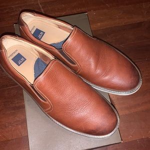 J&M Sheepskin Brown Loafers - size 12